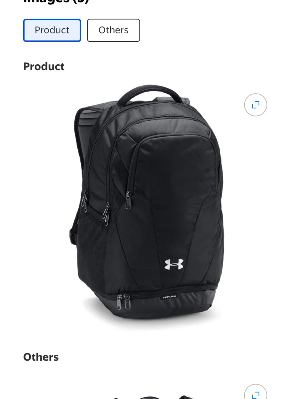 Under Armour Men's Black Performance Backpack nwt MSRP $56